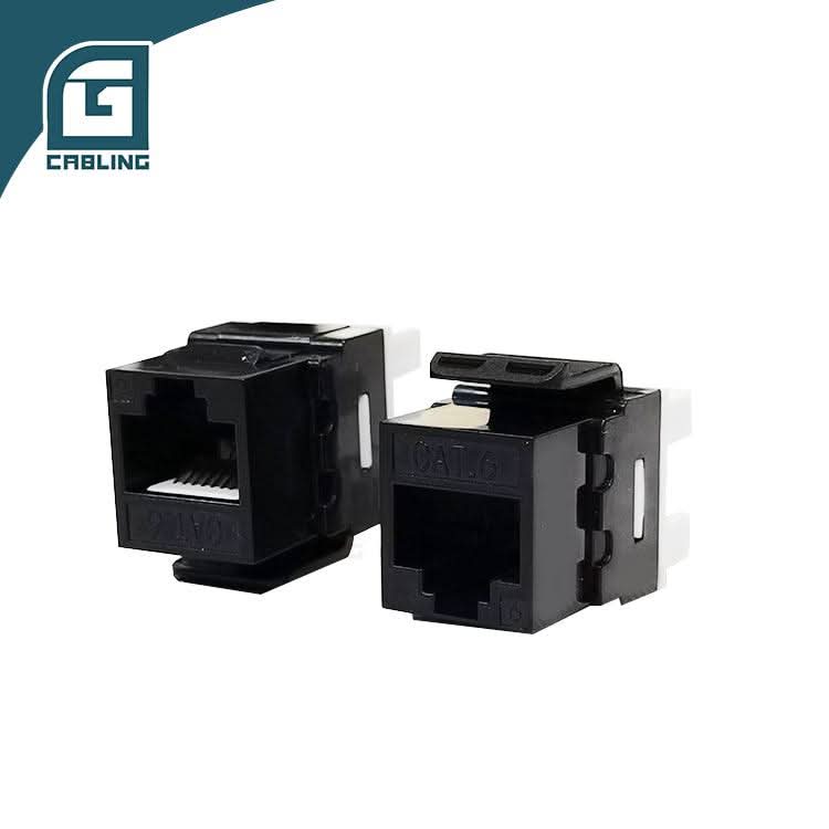 Gcabling 180 Degree Cat6 UTP shielded keystone jack network rj45 - Gcabling