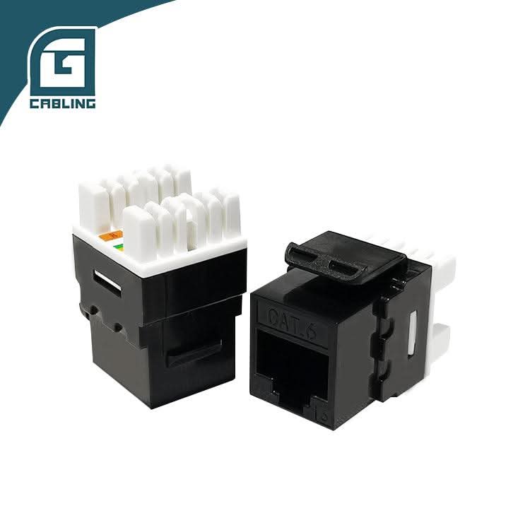 Gcabling 180 Degree Cat6 UTP shielded keystone jack network rj45 - Gcabling