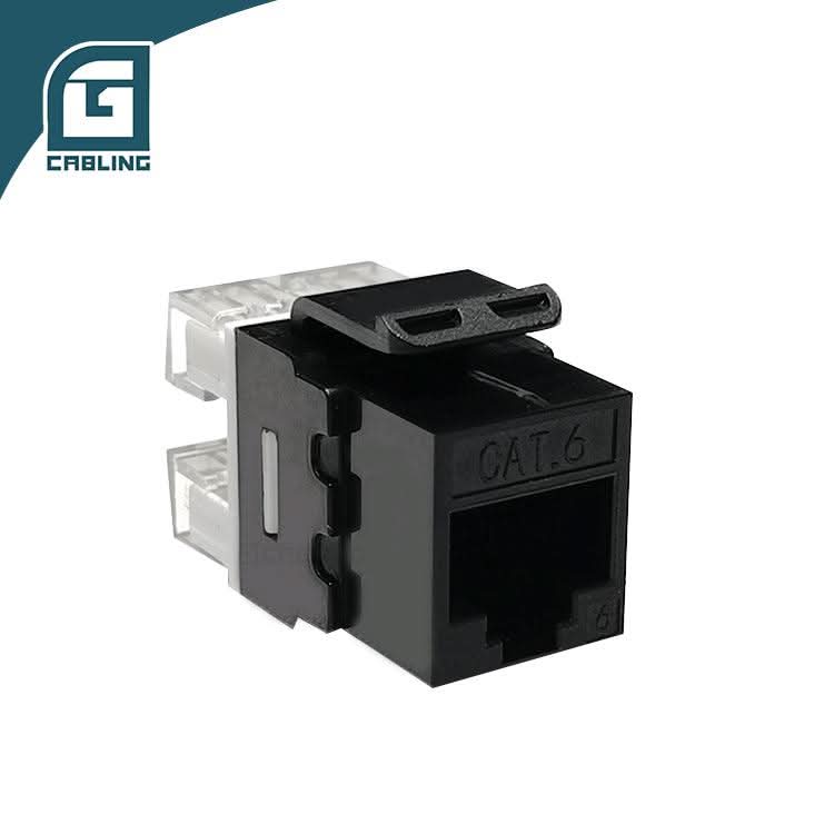Gcabling 180 Degree Cat6 UTP shielded keystone jack network rj45 - Gcabling