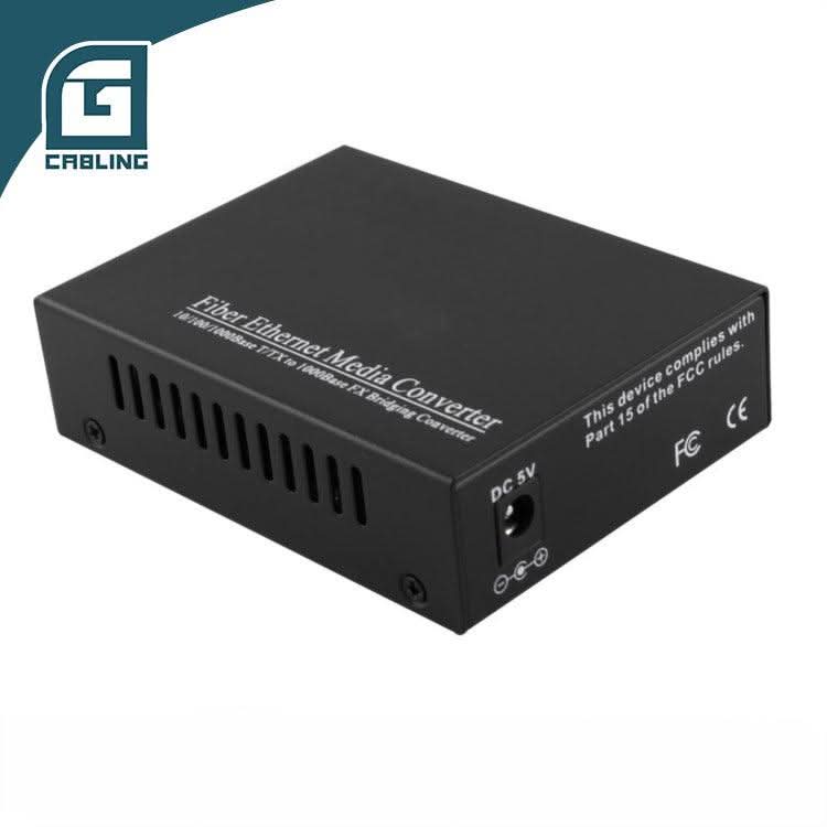 Gcabling 10/100/1000Mbps Fiber Converter with SFP Fiber Media Converter - Gcabling