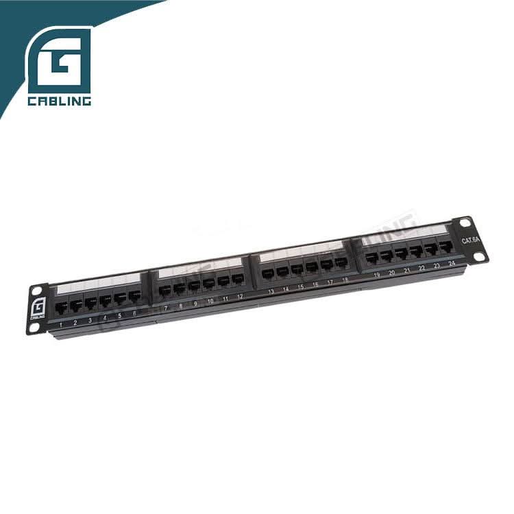 Gcabling 19inch 1U UTP 24 Port network patch panel CAT5e Cat6 Cat6a patch panel - Gcabling