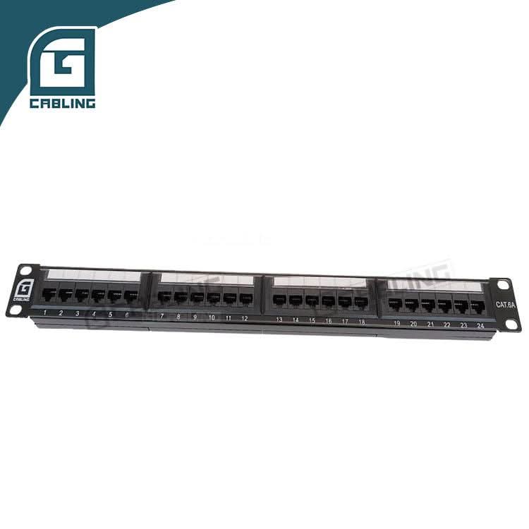 Gcabling 19inch 1U UTP 24 Port network patch panel CAT5e Cat6 Cat6a patch panel - Gcabling