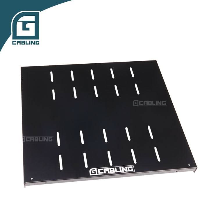 Gcabling 1u server rack shelf SPCC Steel Punched Fixed Shelf for Network Cabinet - Gcabling