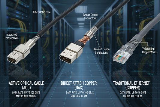 AOC vs DAC vs Traditional Copper Cables: Choosing the Right Data Center Interconnect