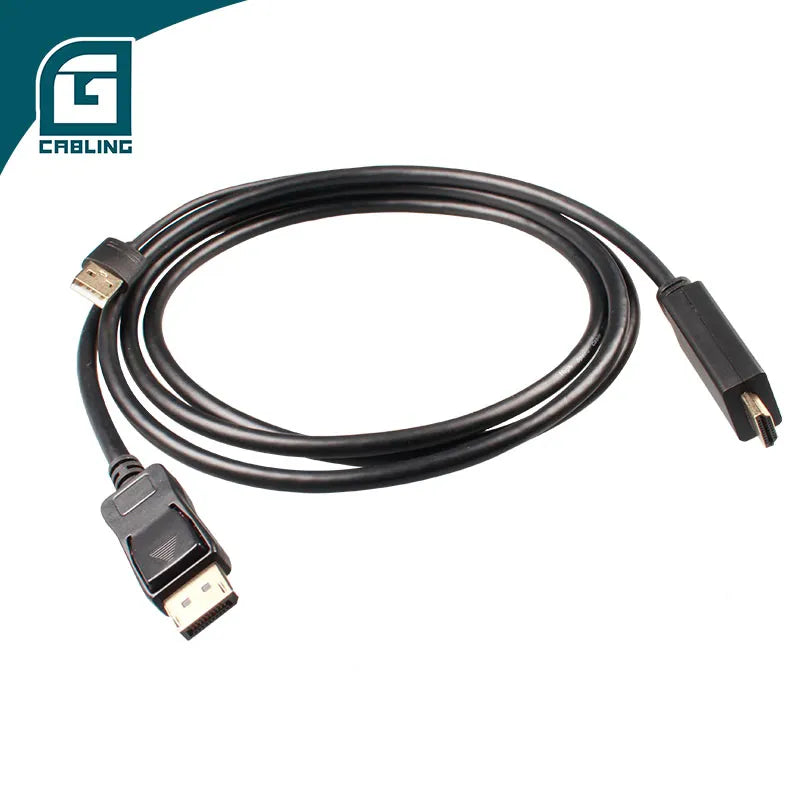  HDMI to DP Cable Equipped with 30CM of USB Auxiliary 