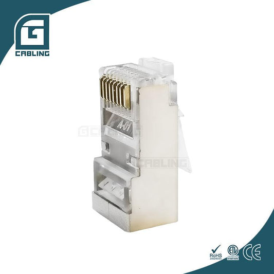 Gcabling Cat5E Cat6 FTP rj45 passthrough connectors Plug Shielded - Gcabling