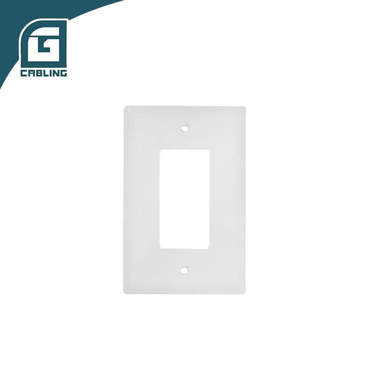 Gcabling 1-port face plates for outlets USA type for RJ45 keystone Jack - Gcabling