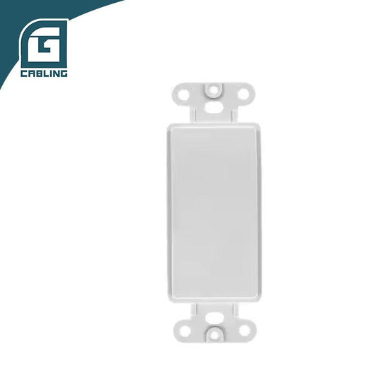 Gcabling White Blank Panel for USA face plate with Accessories Screws*2 - Gcabling