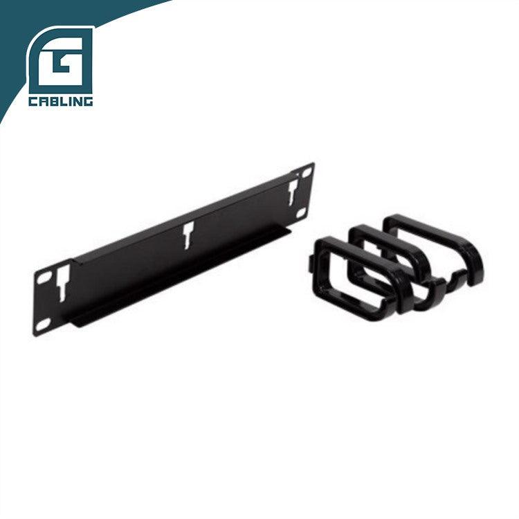 Gcabling cable manager 1u 10″ Horizontal with 3 Rings - Gcabling