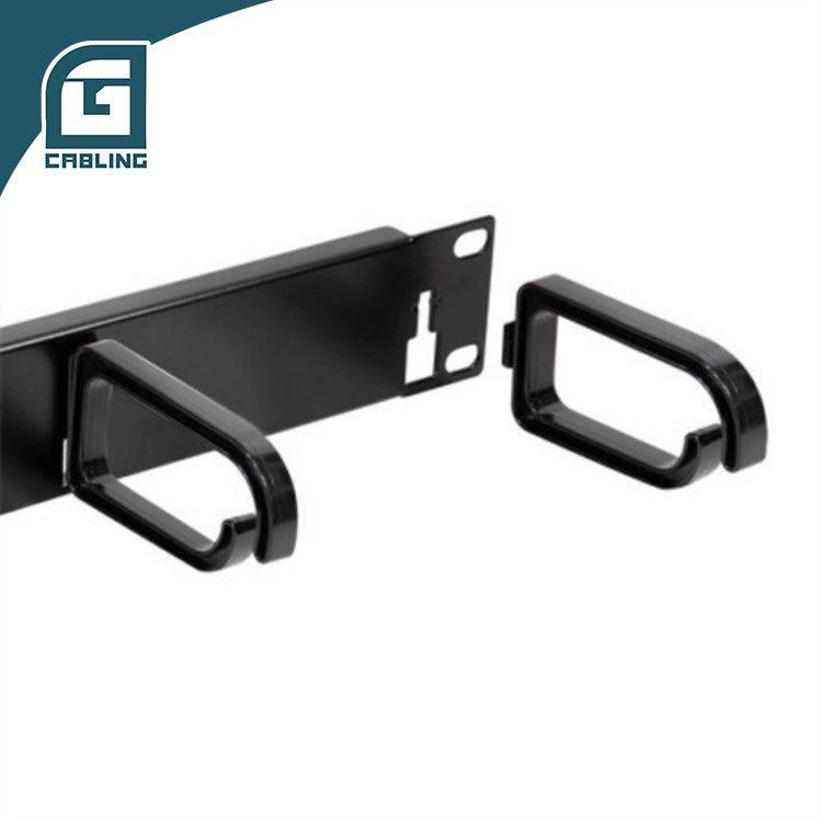 Gcabling cable manager 1u 10″ Horizontal with 3 Rings - Gcabling
