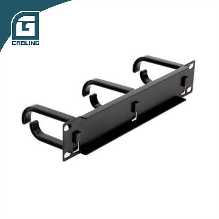 Gcabling cable manager 1u 10″ Horizontal with 3 Rings - Gcabling