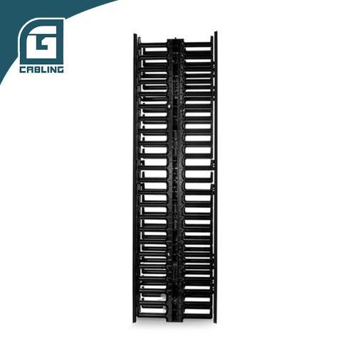 Gcabling Double-side cable wire management 22.5U ABS vertical wire manager with Cover - Gcabling