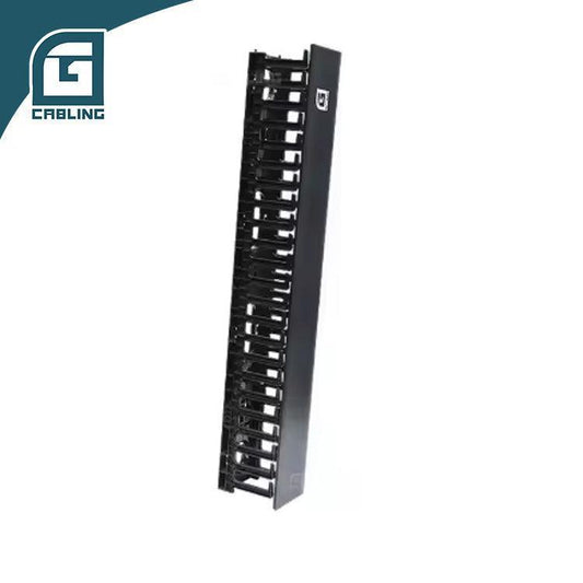 Gcabling Single-side ABS Plastic 45U Vertical cable management shelves with cover - Gcabling
