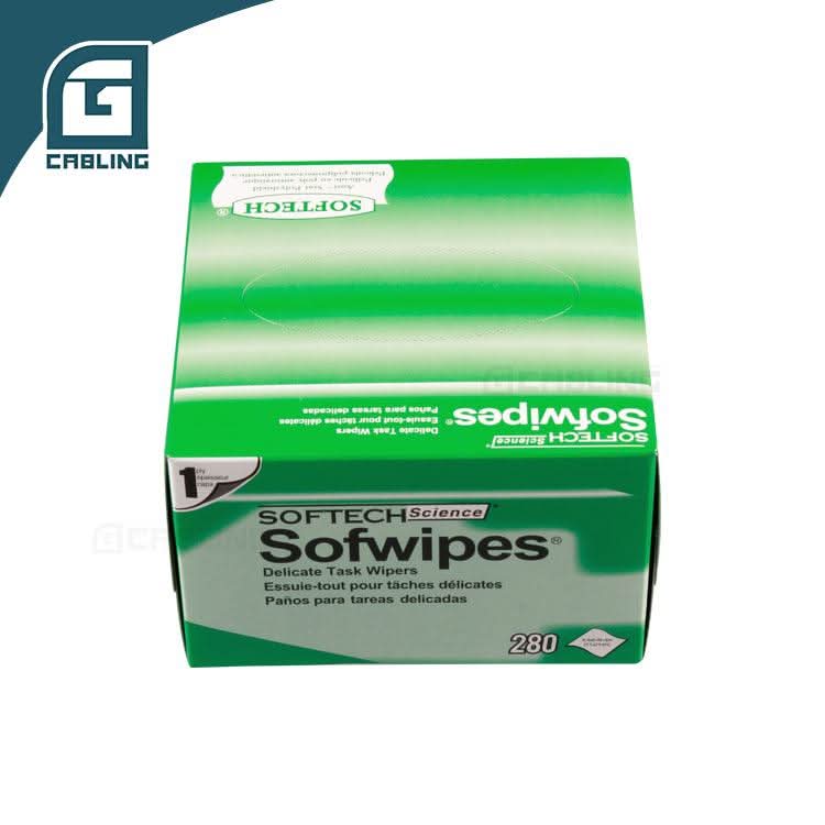Gcabling fibre optic cleaning paper Dust-free Size 11*21cm 280 draws/green box - Gcabling