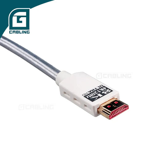 Gcabling Network Communication Pass Test PVC with Braid Jacket HDMI2.1 Cable Male-Male 