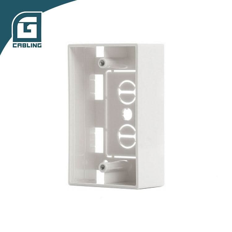 Gcabling US Standard Network Wall Box ABS White Back box - Gcabling