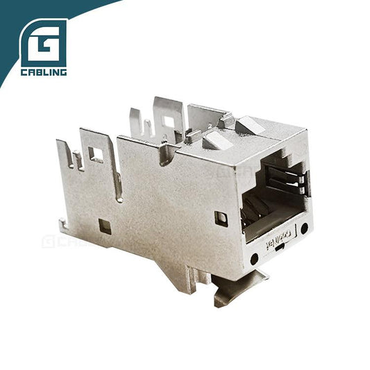 Gcabling Cat6a keystone jack 90 Degree Zinc Alloy Toolless keystone jack - Gcabling
