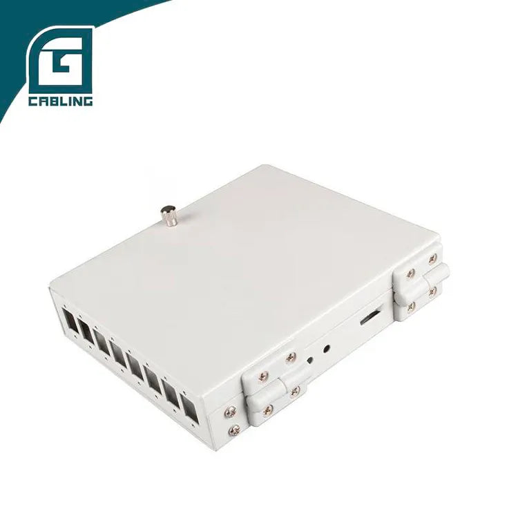 Gcabling Gray Fiber distribution box  wall-mounted 8-port for SC simplex adaptor