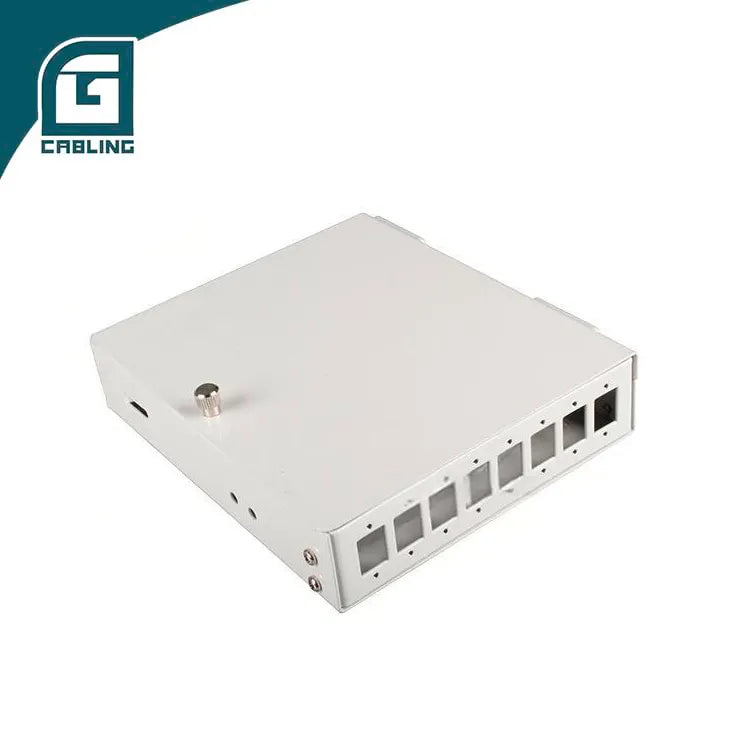 Gcabling Gray Fiber distribution box metal wall-mounted 8-port 