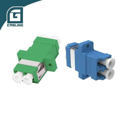 Gcabling LC APC Duplex Fiber Adaptor UPC Quad Fibre Adaptar with Flange - Gcabling