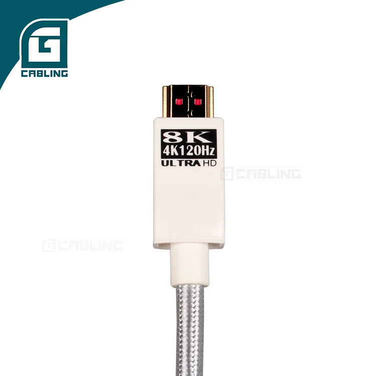  Pass Test PVC with Braid Jacket HDMI2.1 Cable Male-Male for House Apply