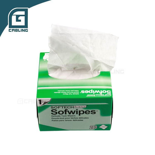 Gcabling fibre optic cleaning paper Dust-free Size 11*21cm 280 draws/green box - Gcabling