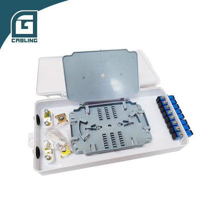 Gcabling 8port ftth termination box White ABS optical box - Gcabling
