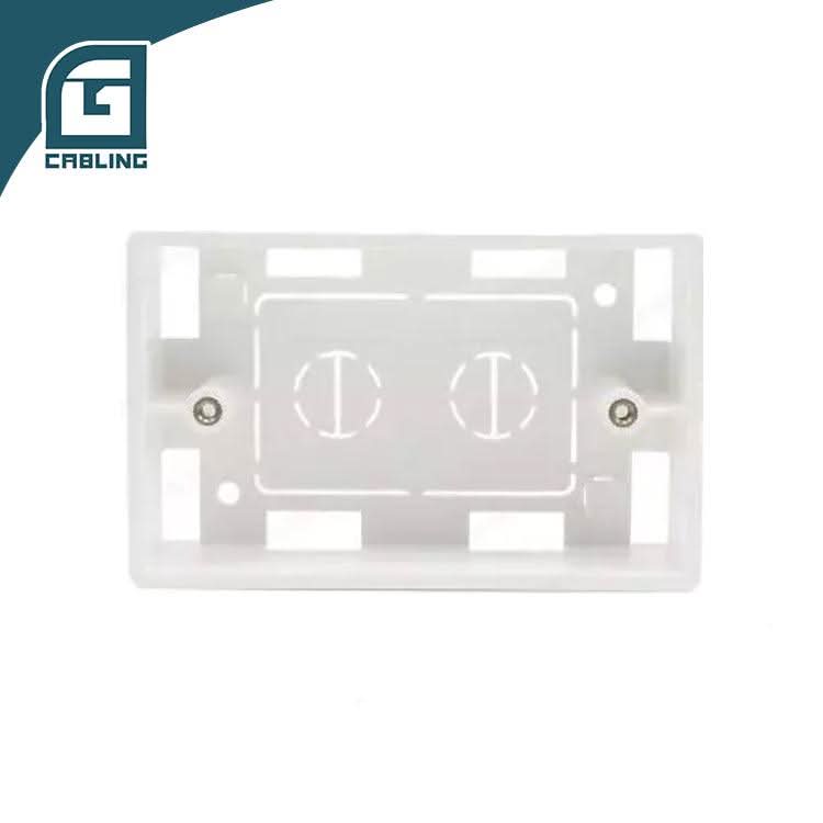 Gcabling US Standard Network Wall Box ABS White Back box - Gcabling