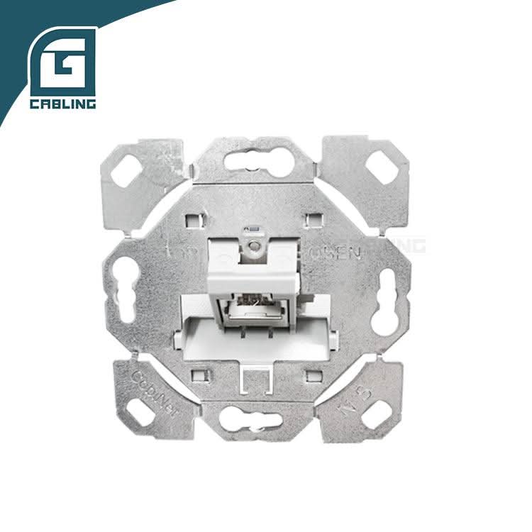 Gcabling CAT-6A shielded face plate 80*80mm Germany modular plate - Gcabling