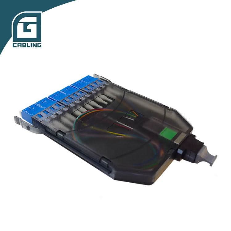 Gcabling G657A2 MPO ODF MPO Male to LC fiber optic patch panel 12 port - Gcabling