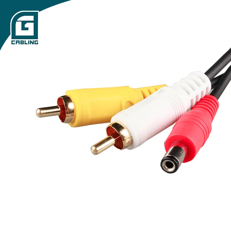 Gcabling Network Communication CCTV AV Power Audio cable with DC Cable 10M 40M