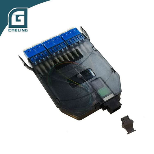 Gcabling G657A2 MPO ODF MPO Male to LC fiber optic patch panel 12 port - Gcabling