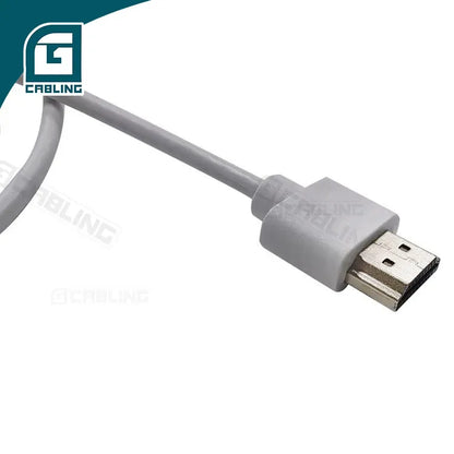 Gcabling Network Communication Pass Test Male to Male 32awg White HDMI 2.0 Cable