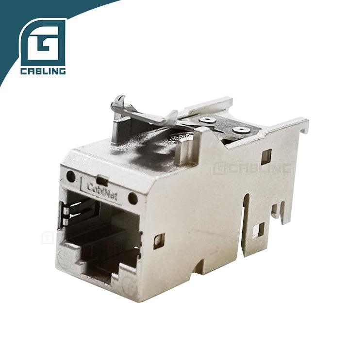 Gcabling Cat6a keystone jack 90 Degree Zinc Alloy Toolless keystone jack - Gcabling