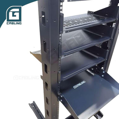 Gcabling 19 inch server rack shelves 33U 42U 600mm Width 2 Pole - Gcabling