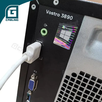  Extra Slim Male to Male 32awg White HDMI 2.0 Cable