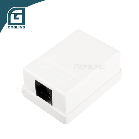 Gcabling 1 2 Port CAT6 UTP surface mount box for LAN cables With PCB - Gcabling