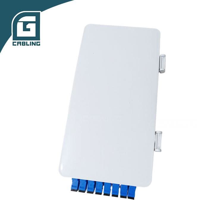 Gcabling 8port ftth termination box White ABS optical box - Gcabling