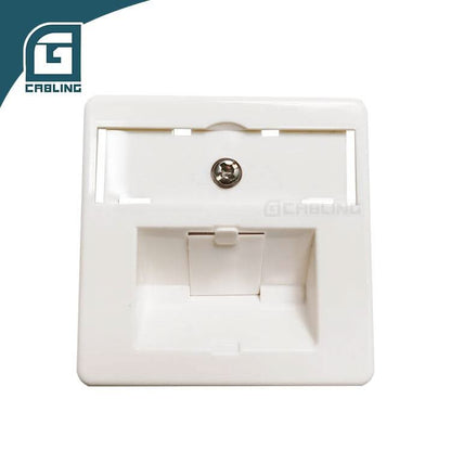 Gcabling CAT-6A shielded face plate 80*80mm Germany modular plate - Gcabling