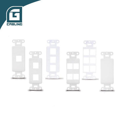 Gcabling Ethernet wall plate adapter 1 2 3 4-port 6 ports for face plate frame - Gcabling
