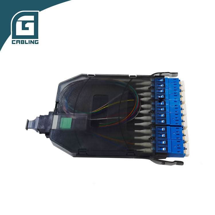 Gcabling G657A2 MPO ODF MPO Male to LC fiber optic patch panel 12 port - Gcabling
