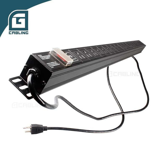 Gcabling 1U 20 Port USA Socket PDU with switched power distribution unit for data center - Gcabling