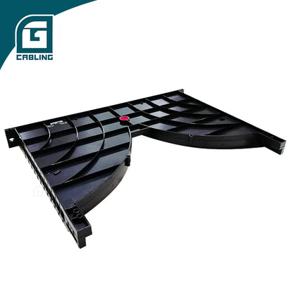 Gcabling Cable management panel Horizontal 1U 24 square holes for a 600mm cabinet