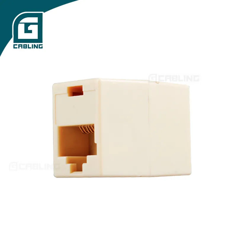 Gcabling ABS UTP Cat5e RJ45 to RJ45 Adapter  White
