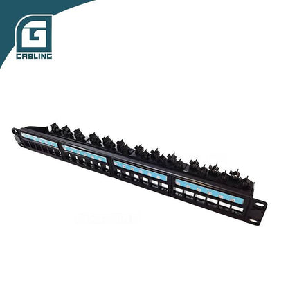 Gcabling 1U 24 Port Blank patch panel rj45 19inch UTP Keystone Patch Panel - Gcabling