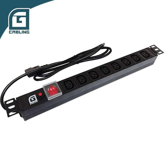 Gcabling 19 inch power distribution unit pdu 1.8M 8 Port C13 220v power distribution unit - Gcabling