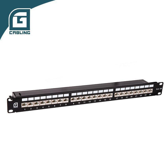 Gcabling Cat5e patch panel 1u patch panel SPCC Shielded Dual jack panel - Gcabling