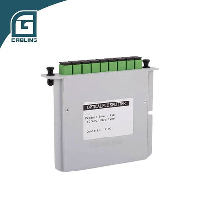 Gcabling 1x8 plc splitter sc apc lgx box plc splitter cassette type - Gcabling