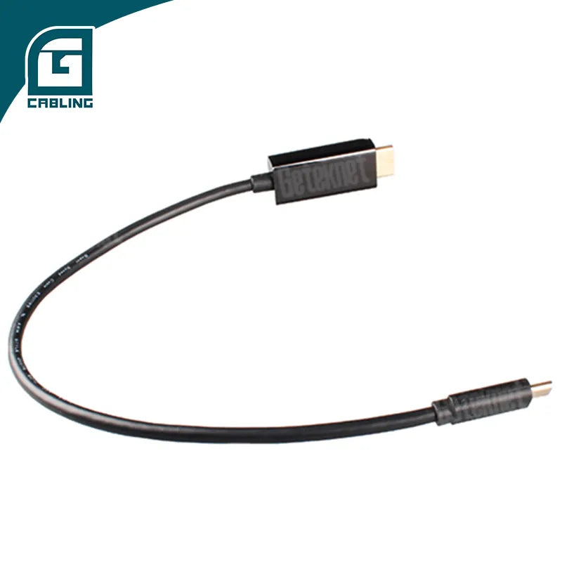  Network Communication Pass Test Male to Male Type C to HDMI2.0 Cable 32AWG High Speed Slim Cable