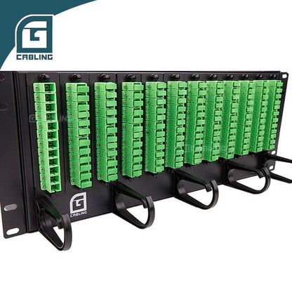 Gcabling 4u fiber patch panel 19inch 144 Core for SC Simplex Rack ODF - Gcabling